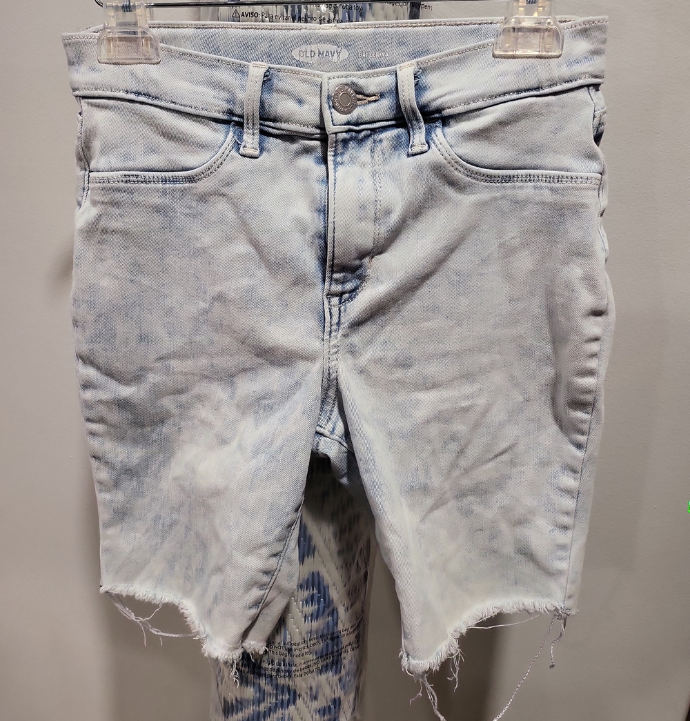 Old Navy Pale Blue Washed Denim Cutoff Shorts